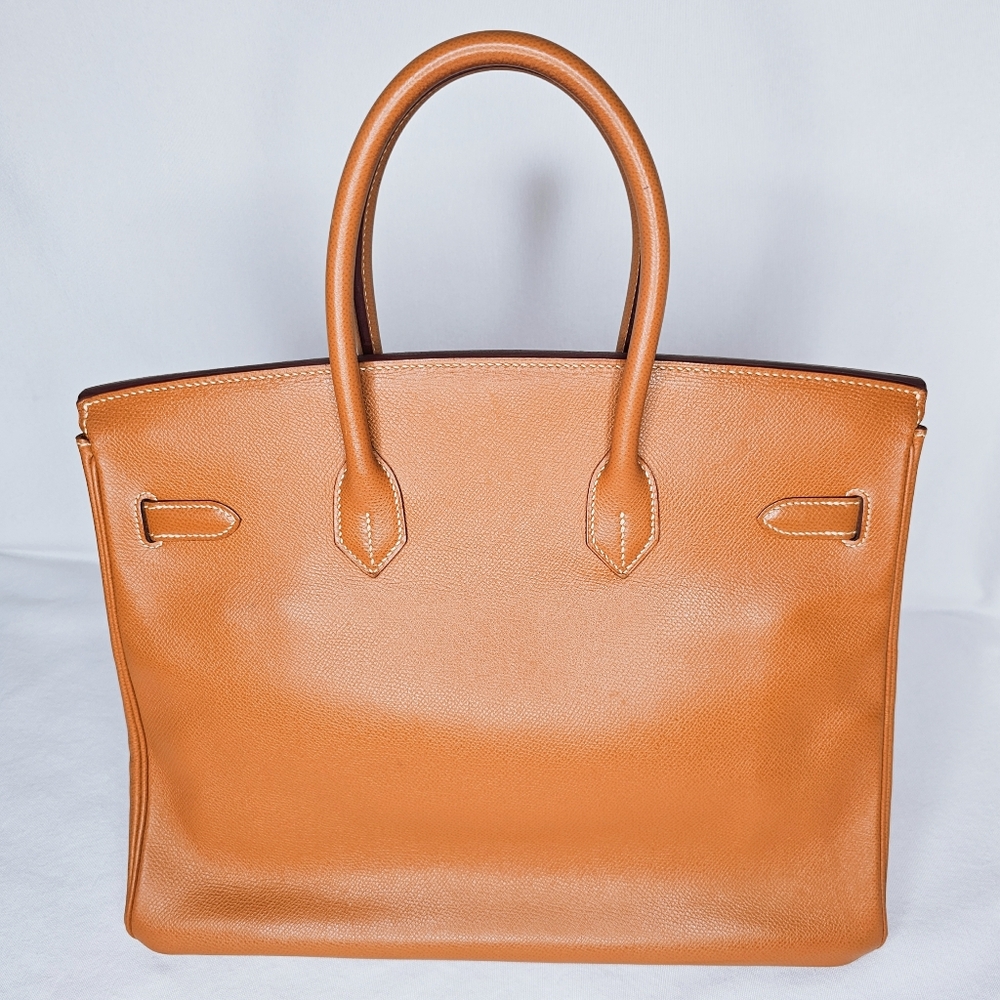 ❤️ SOLD ❤️ Hermès Gold Courchevel Birkin 35 Gold Hardware, 2004 - Picture 7 of 17